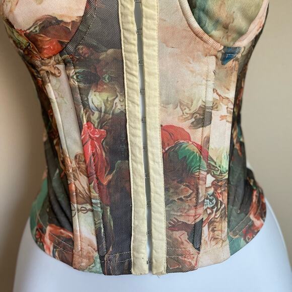 SUPERDOWN Ziva Bustier Art Print Top Women's Size XS - Picture 6 of 12